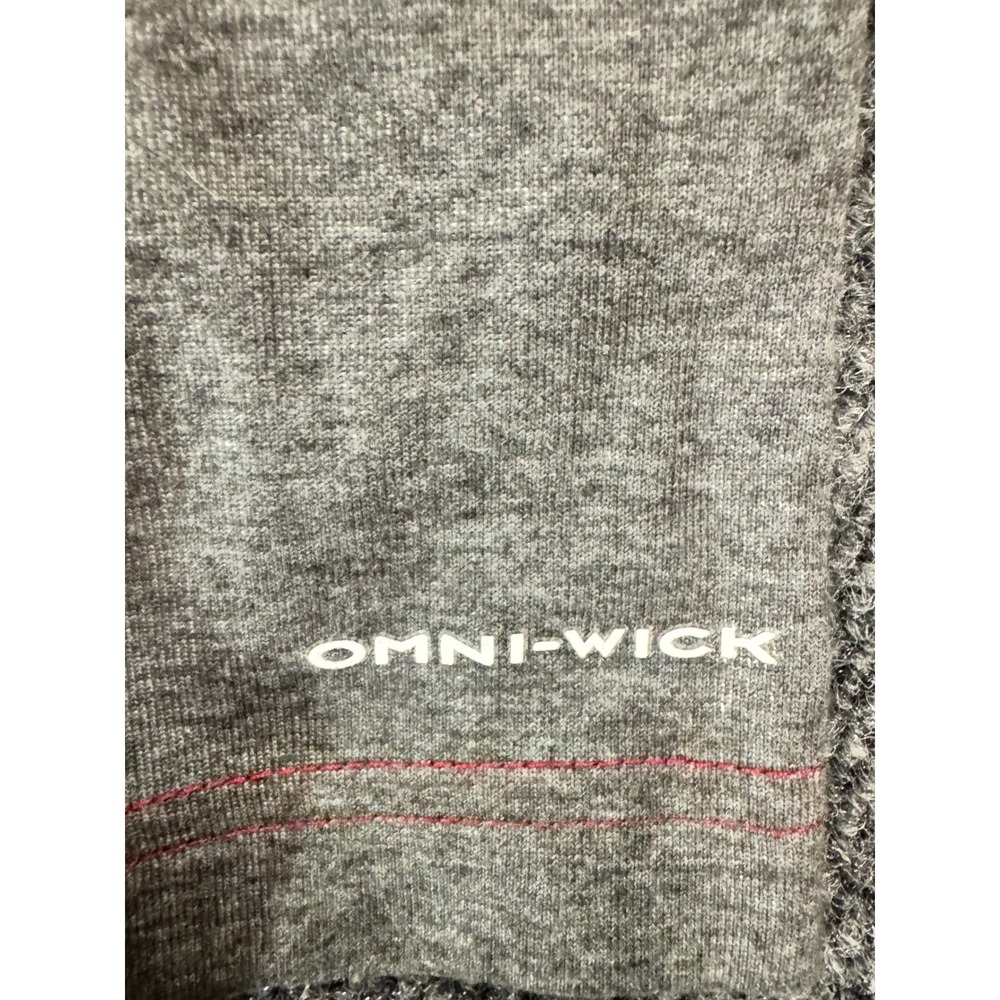 Columbia Omni-Wick Mens XL Long Sleeve Raglan Shirt Red Grey - Picture 4 of 7